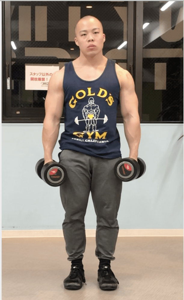 ショルダーシュラッグのやり方！僧帽筋に効かせるコツ！肩こり・猫背が改善できる！